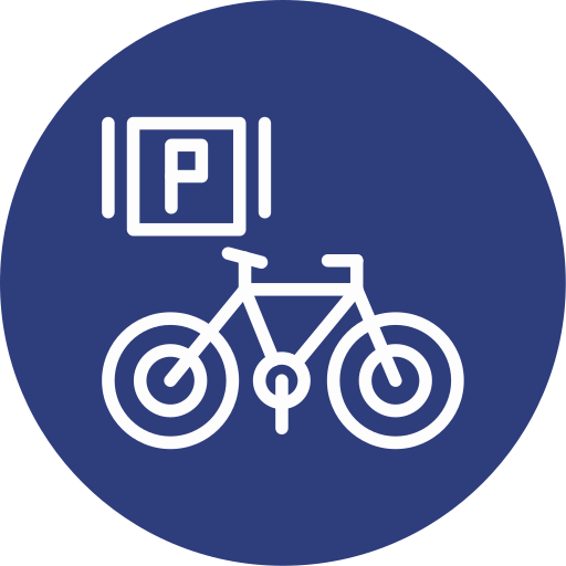 parking de bicicletas icono gratis