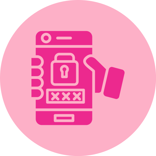 Mobile password free icon Mobile password free icon