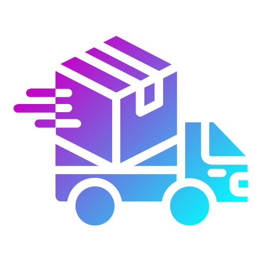 camión de reparto icono gratis