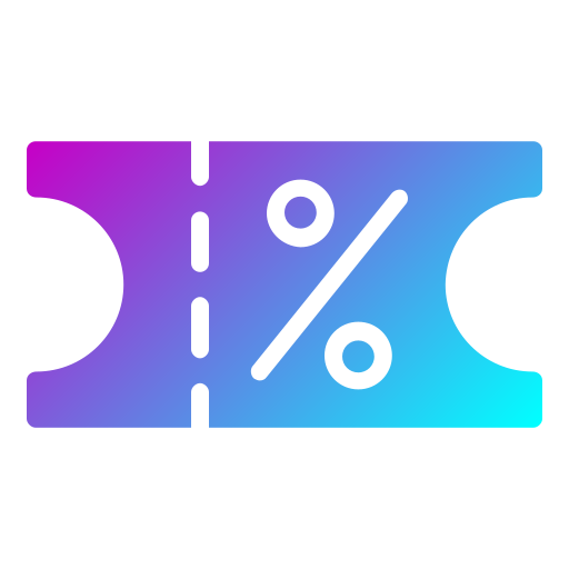 cupón de descuento icono gratis