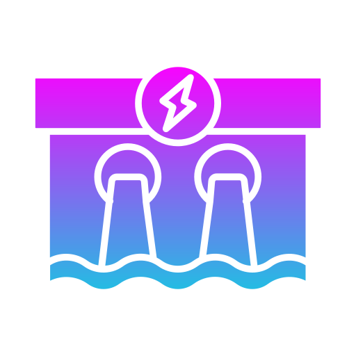 hidroeléctrico icono gratis