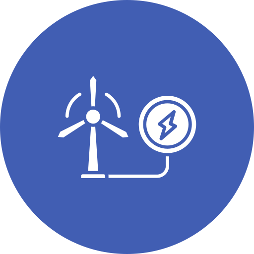 Eolic energy free icon