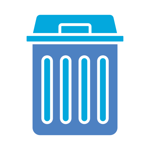 Waste bin free icon