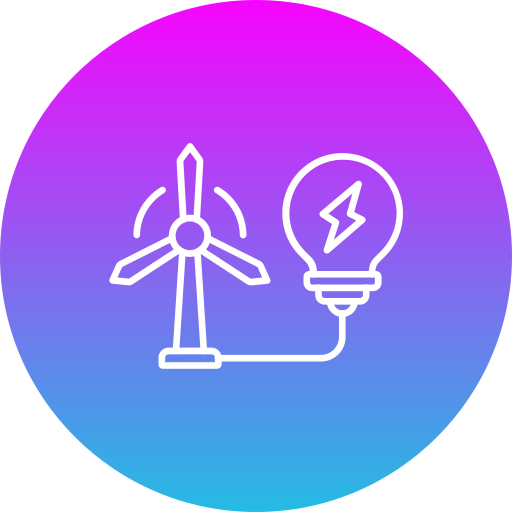 energía eólica icono gratis