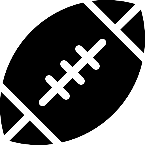 American football Curved Fill icon