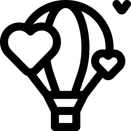 air transport clipart black and white heart