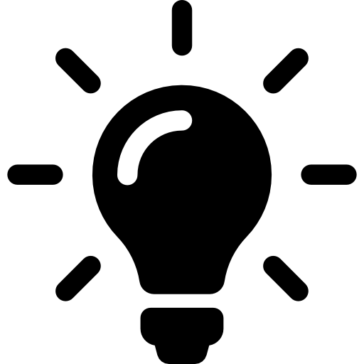 Light bulb free icon