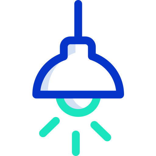 Lamp Icongeek26 Outline Colour icon