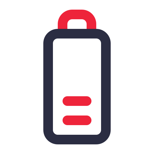 batería baja icono gratis