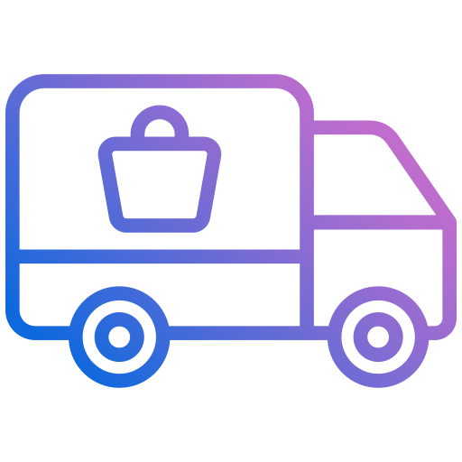 camión de reparto icono gratis