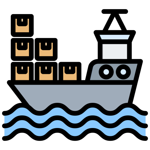 barco de carga icono gratis