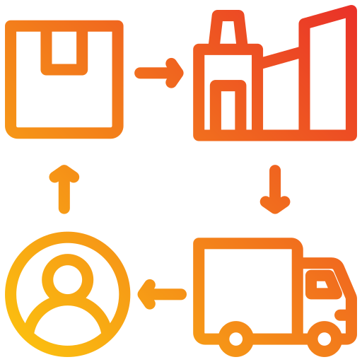 Supply chain - Free shipping and delivery icons