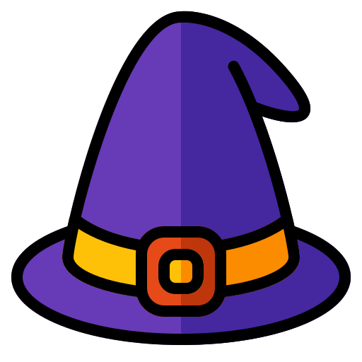 sombrero de bruja icono gratis