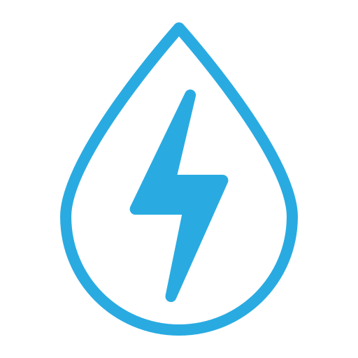 energía del agua icono gratis