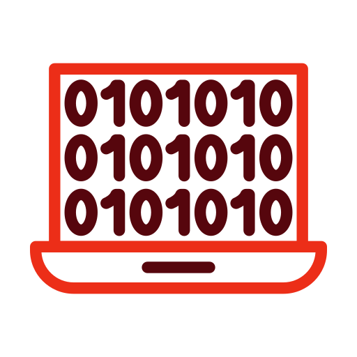 código binario icono gratis