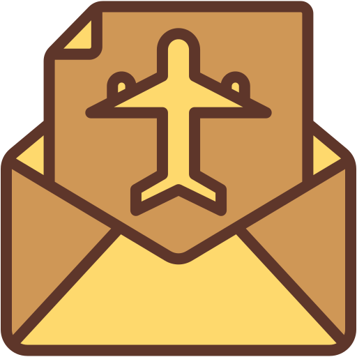 correo aéreo icono gratis