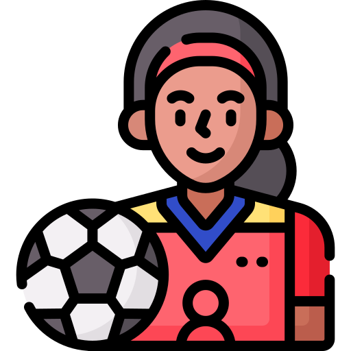 futbolista femenina icono gratis