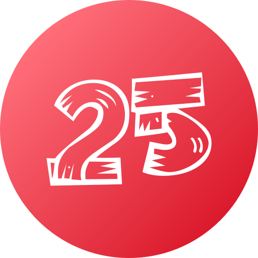 25 grátis ícone 25 grátis ícone