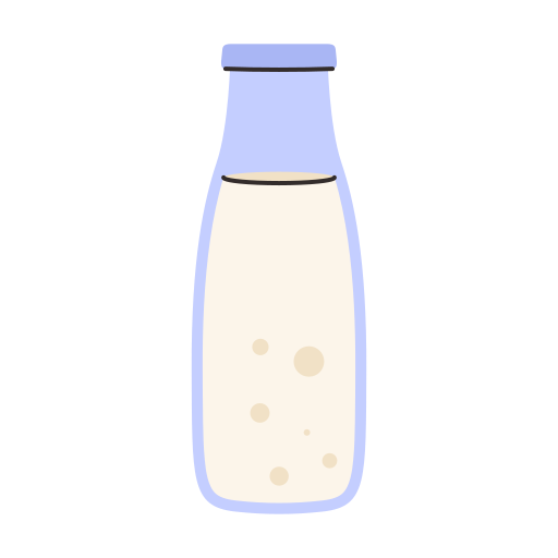 botella de leche icono gratis