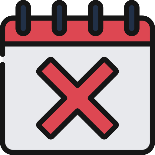 cancelar evento icono gratis