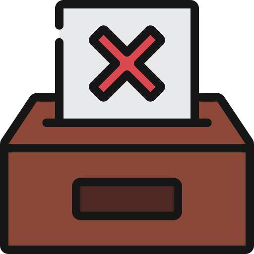 votar no icono gratis