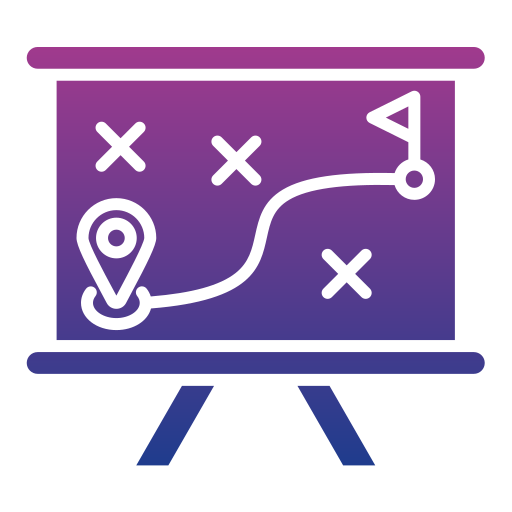 mapa vial icono gratis