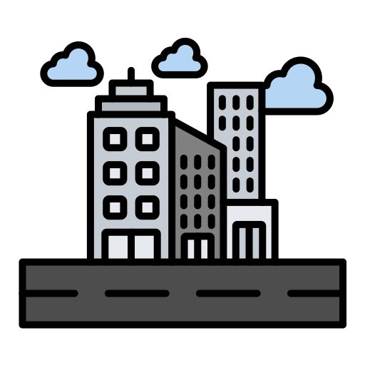 paysage urbain Icône gratuit
