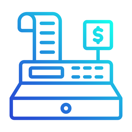 caja registradora icono gratis