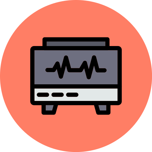 monitor de electrocardiograma icono gratis