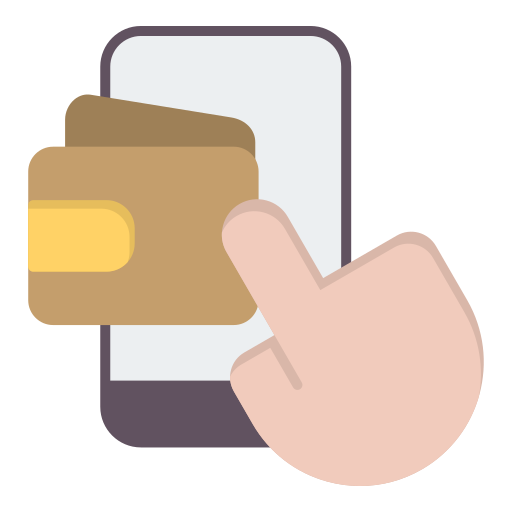Mobile wallet free icon