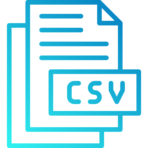 csv icono gratis