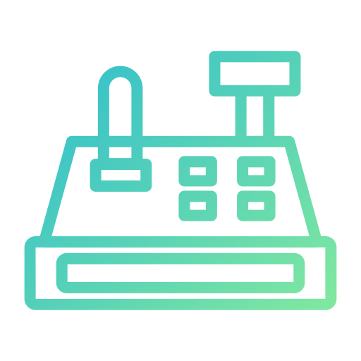 caja registradora icono gratis