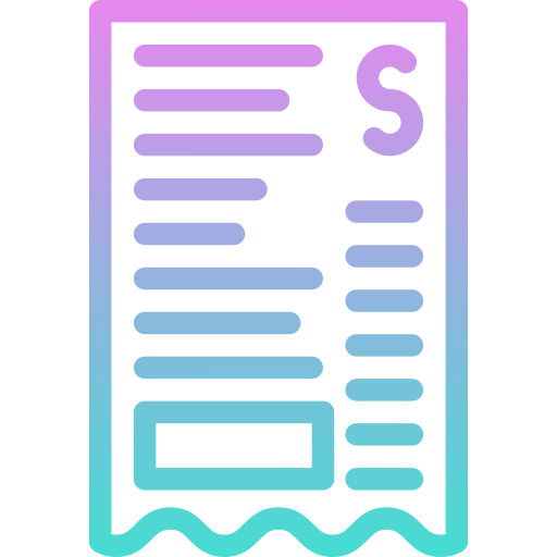 reçu Icône gratuit