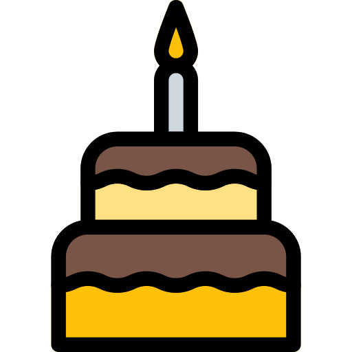 pastel de cumpleaños icono gratis