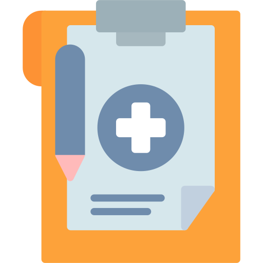 informe médico icono gratis