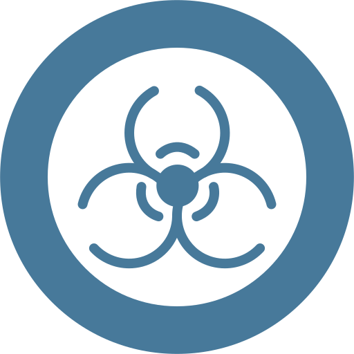 riesgo biológico icono gratis