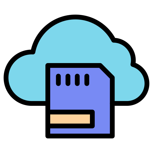 almacenamiento en la nube icono gratis