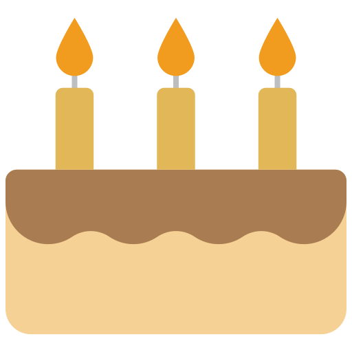 pastel de cumpleaños icono gratis