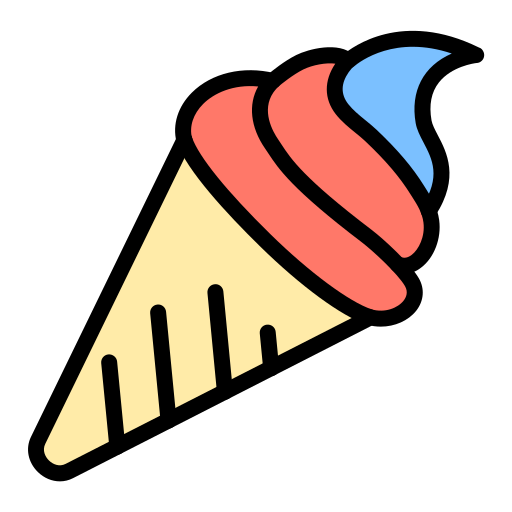 cucurucho de helado icono gratis