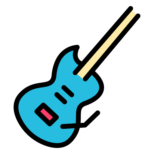 guitarra electrica icono gratis