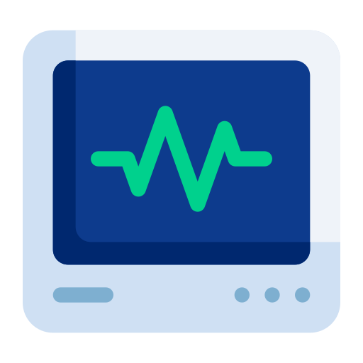 monitor de ecg icono gratis