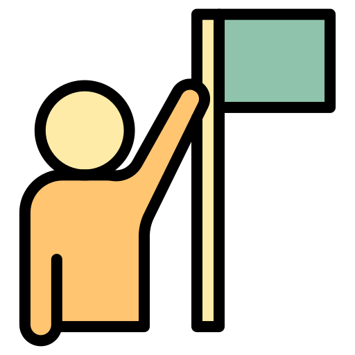 Flag pole free icon
