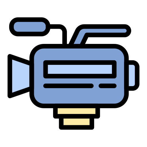 grabadora de vídeo icono gratis