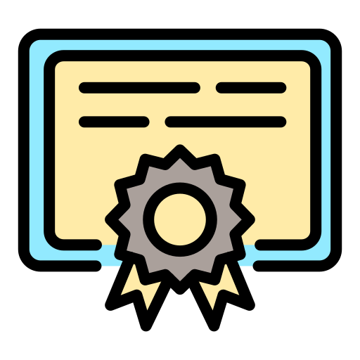 certificado icono gratis