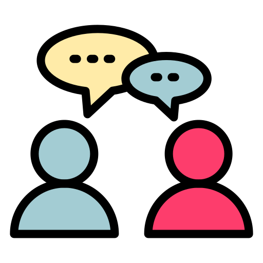 charlando icono gratis