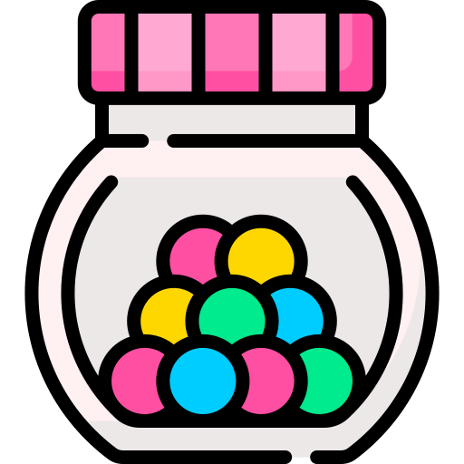 Candys PNG Image, Candy Stickers, Fluorescent Color Sweets