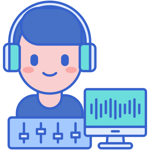 ingeniero de audio icono gratis