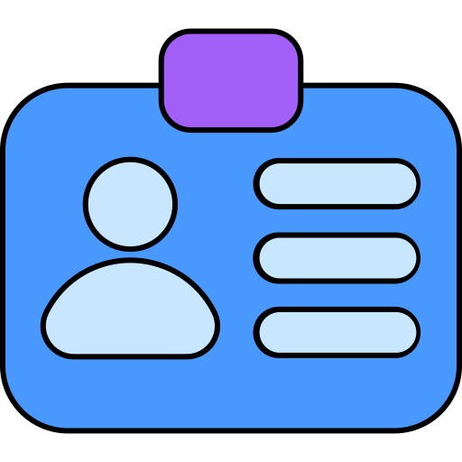 tarjeta de identificación icono gratis