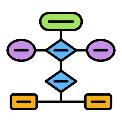 diagrama de flujo icono gratis