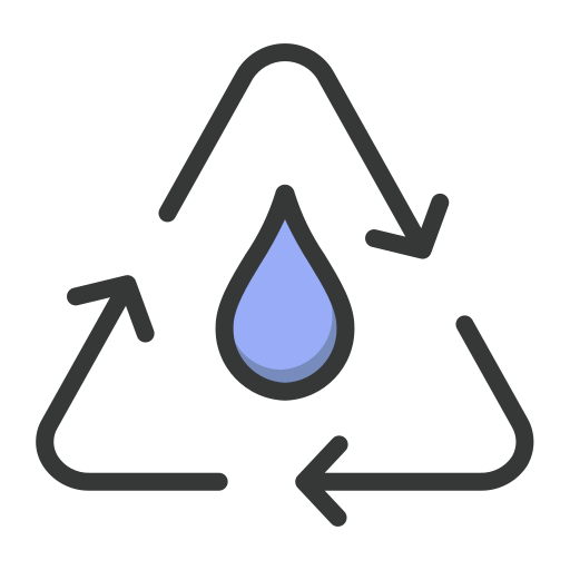 reciclaje de agua icono gratis